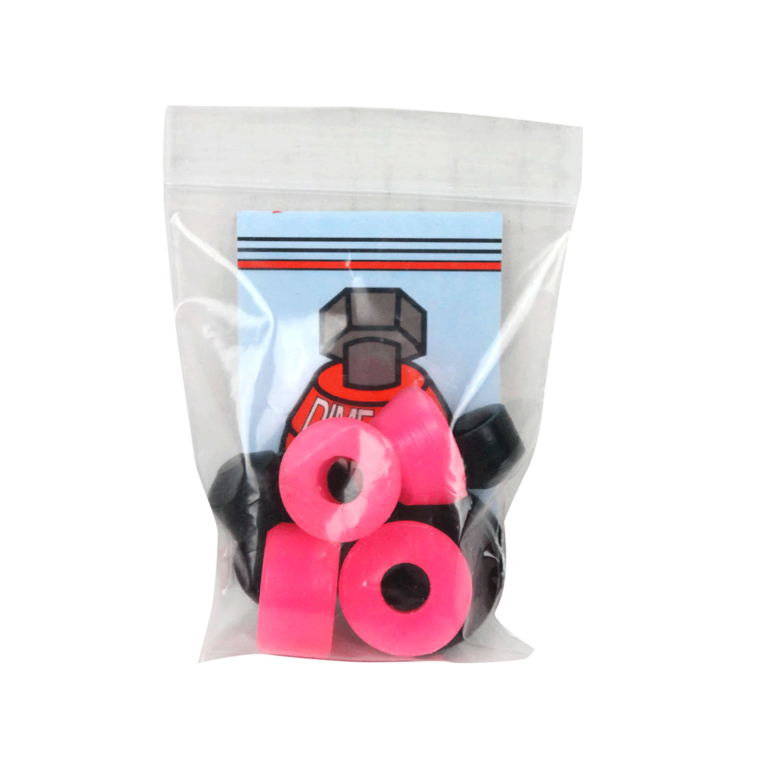 Dime Bag Skateboard Hardware Bushing Kit Pink 90A